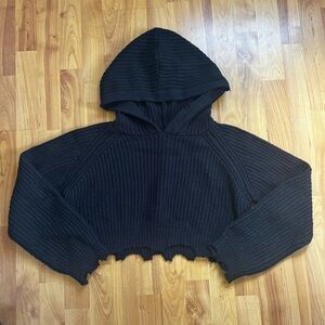 Olivaceous Black Knit Sweater